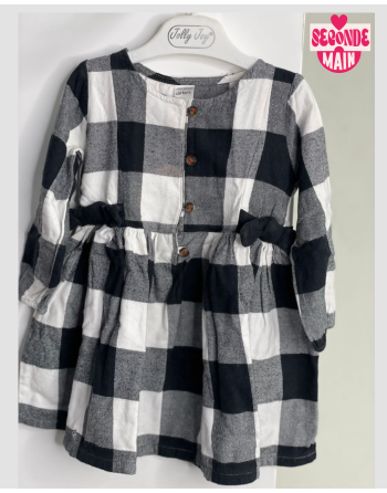 Carter's - Black check dress